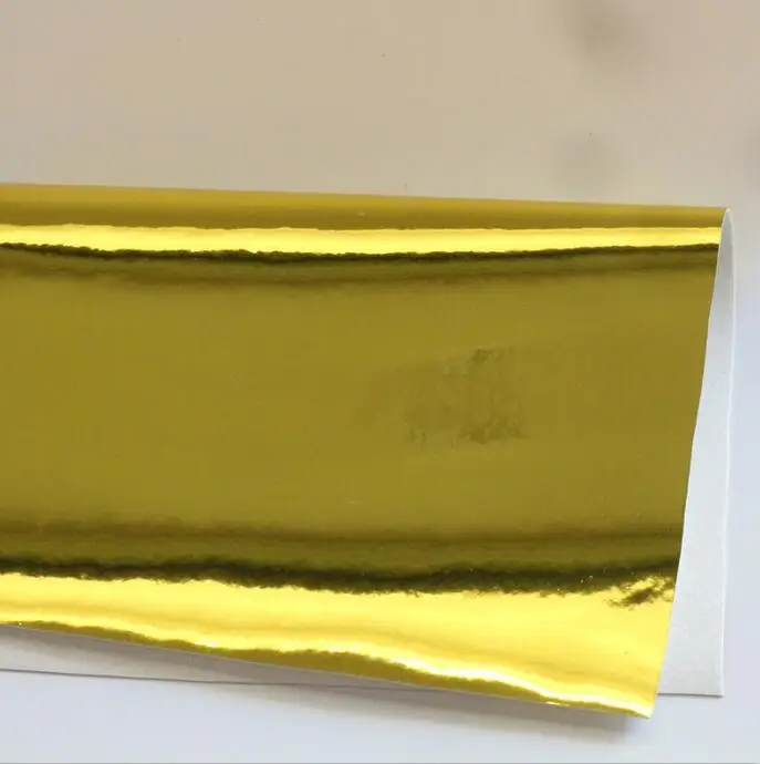 gold 1 шт., размер А4(21x29 см), зеркальная искусственная синтетическая кожа, ткань из искусственной кожи, искусственная кожа, аксессуары для рукоделия - Цвет: gold