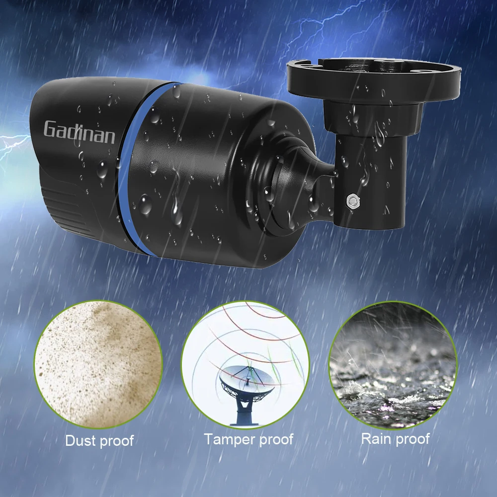 Gadinan H.265 1080P 2MP 25fps 1/2. 8 ''SC4239 ip камера Full HD наружная ИК Ночная пуля видеокамера