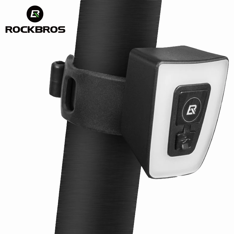 ROCKBROS велосипед задний светильник шлем хвост светильник Фонари для велосипеда Водонепроницаемый Велоспорт светодиодный USB Перезаряжаемые безопасности ночной езды светильник