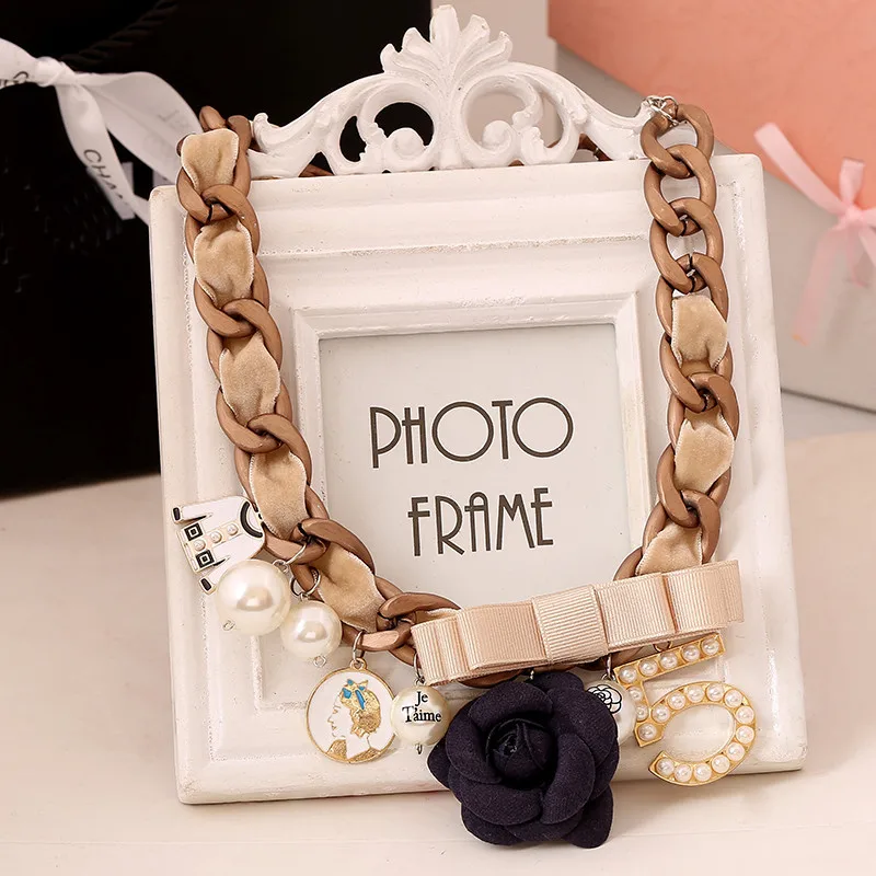 Яркое Ожерелье с бантом Rose Number 5 модное ожерелье чокер CNANIYA Брендовые женские