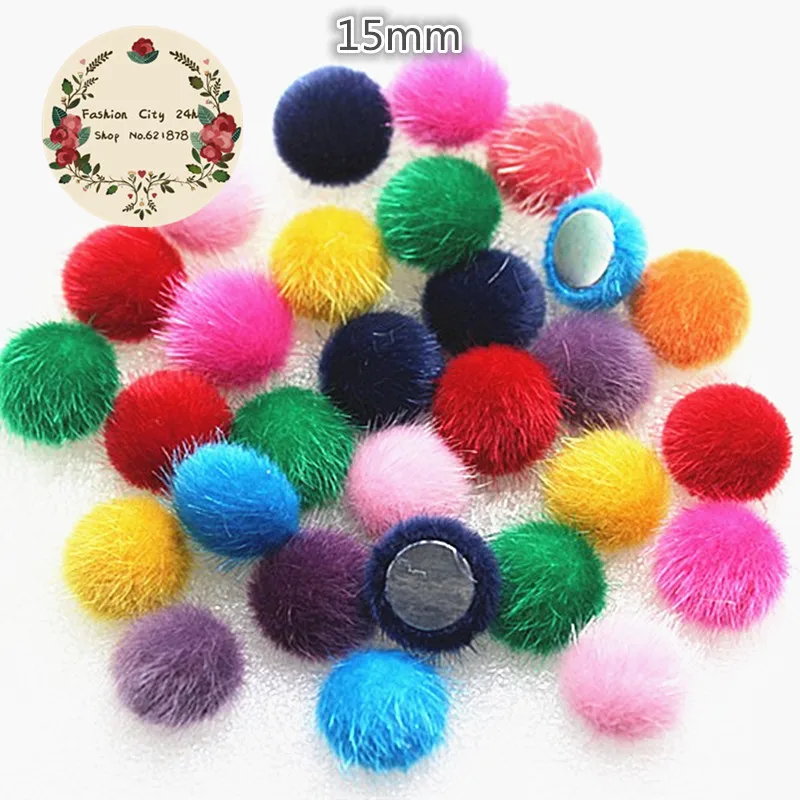 50 шт. круглые пуговицы из бархата 15 мм|buttons scrapbooking|button flatbackhandmade buttons |