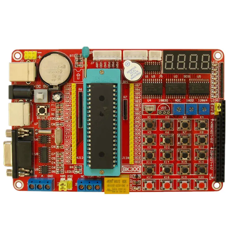 Плата для разработки PIC MCU обучающая плата PIC16F877A Экспериментальная плата|board