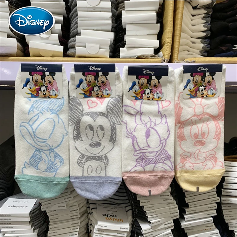 Симпатичные Мультяшные хлопковые носки Disney 2019 новый дизайн лодочки повседневные