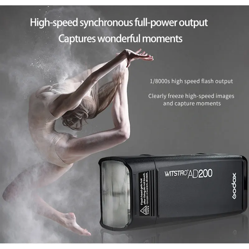 Godox AD200 200Ws 2 4 г ttl мини флэш Strobe Light + Xpro s триггера передатчик для sony Камера С Батарея