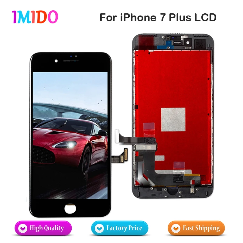 10 шт./лот ЖК дисплей для iPhone 7 Plus сенсорный экран дигитайзер сборка AAA + без битых