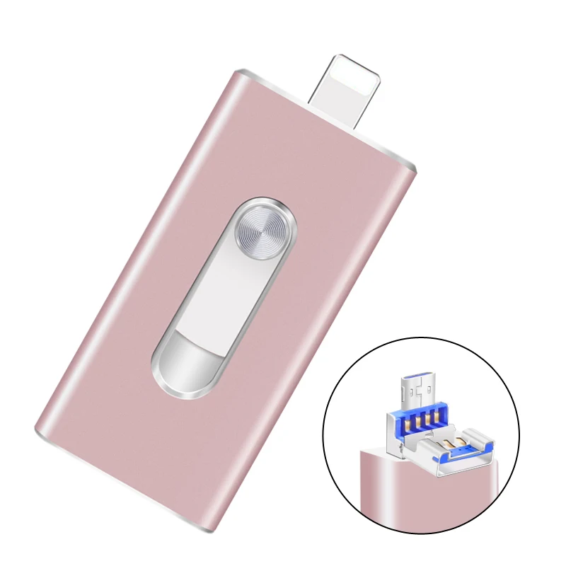 USB3.0 OTG флешки 16 ГБ 32 Флешка для iPhone 5/6/6s/7 реального Ёмкость 64 USB Flash внешнего