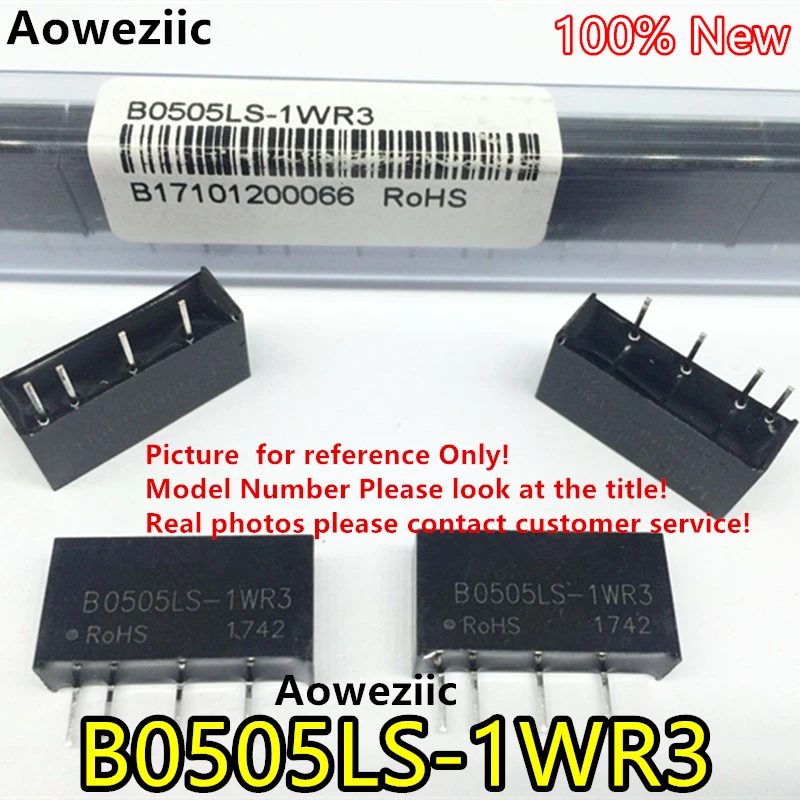 

Aoweziic 5PCS/lot B0505LS-1WR3 B0505LS-1W New Original Input: 4.5V-5V Output: +5V 0.2A, DC-DC 1500VDC Isolate