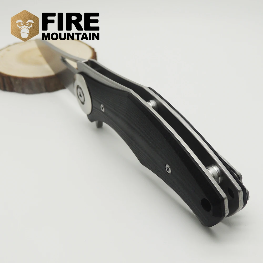 ZSQ Bear Dark Tictical Flipper folding blade knife D2 G10 handle outdoor Wild Boar survival hunting camping tool OEM | Инструменты