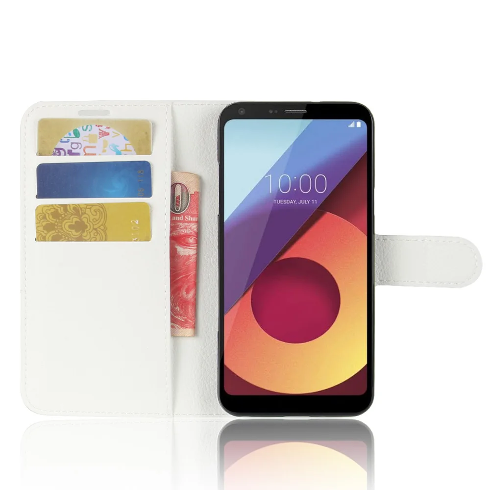 Чехол baisxst для LG Q6 PLUS роскошный силиконовый флип кейс оригинальный ударопрочный