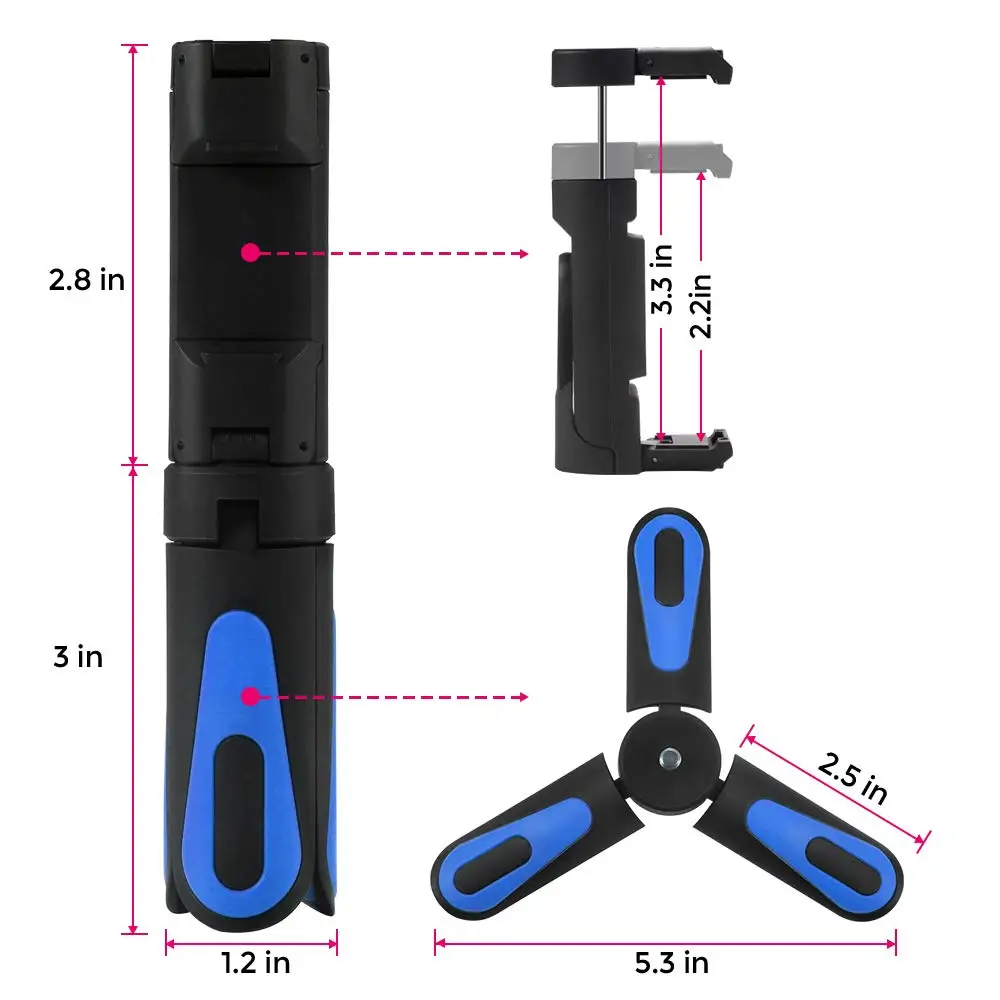 Гибкий Мини Портативный штатив Трипод для iphone X 8 7 Plus Xiaomi redmi note pro Camera