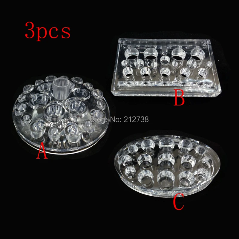 3 шт./лот прозрачный держатель для тату-чернил тату-машинки ручек перманентного