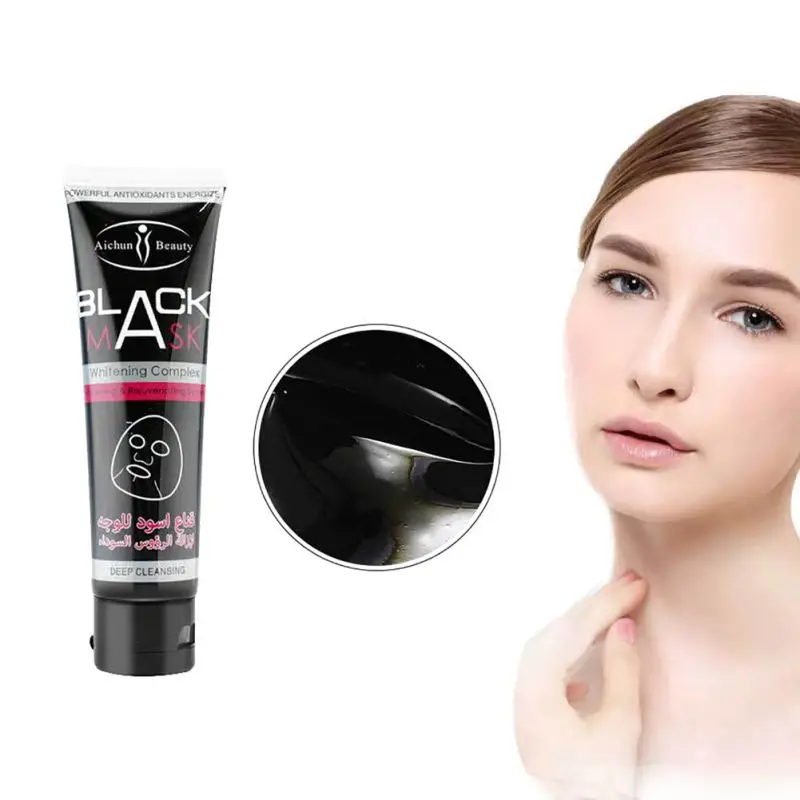 Black Mask Face Facial maquiagem Summer Skin Care Clean Removing Blackheads Head Pore Strip Peel Off Mud Masks | Красота и здоровье