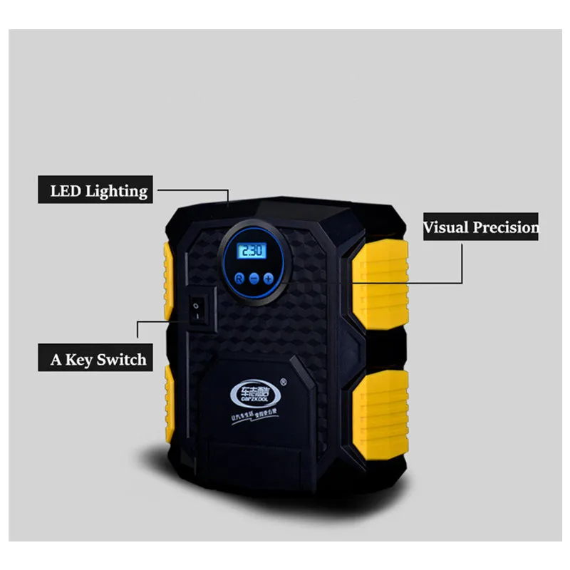 Hot Sale Digital Display Auto Car Tire Inflator 12V Electric Air Compressor Pump LED Light Inflatable | Автомобили и мотоциклы