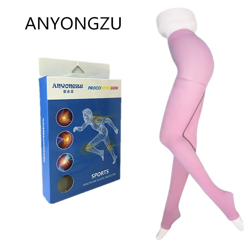 Медицинские профессиональные эластичные компрессионные колготки ANYONGZU 680D для