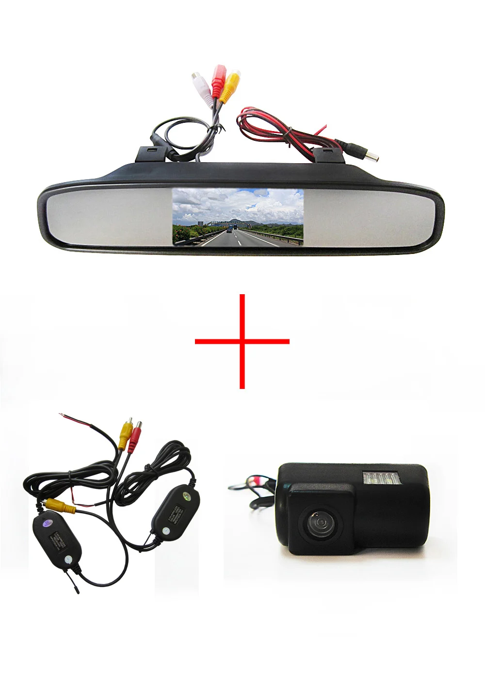 Беспроводная цветная CCD Автомобильная камера заднего вида для Ford Transit connect + 4 3 дюймовый монитор зеркала