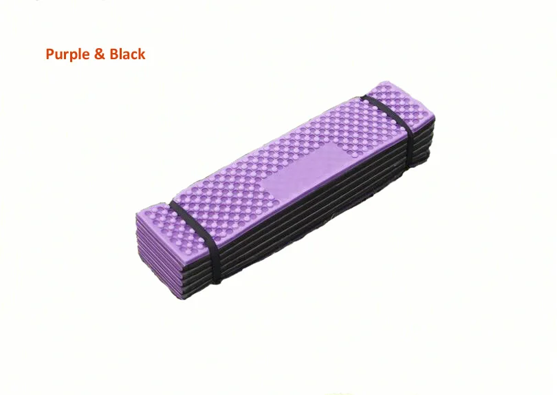 Purple Открытый походный коврик из пены, коврик для пикника, складной яичный Солт, водонепроницаемый Пляжный коврик, влагостойкий матрас с сумкой - Цвет: Purple