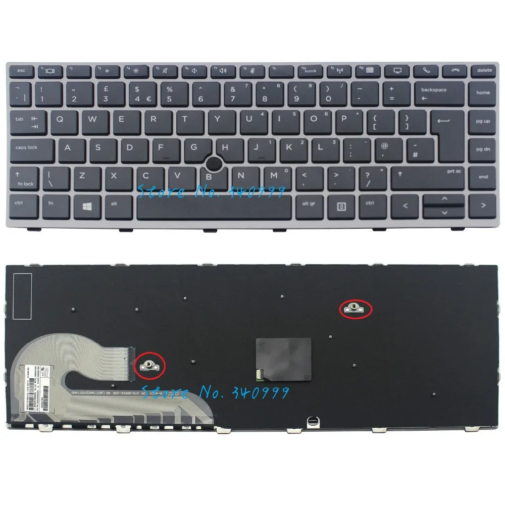 Клавиатура для hp EliteBook 840 G5 без подсветки сзади Великобритании SG-90400-2BA