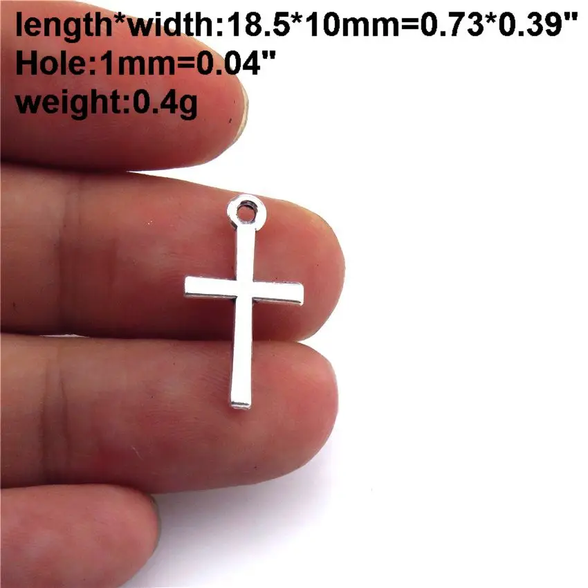 No65-30pcs 21714 простые подвески в виде креста и крыльев Иисуса, винтажные подвески из серебра/золота, ручная работа, сделай сам, ожерелье No49-71 - Окраска металла: No65-30pcs