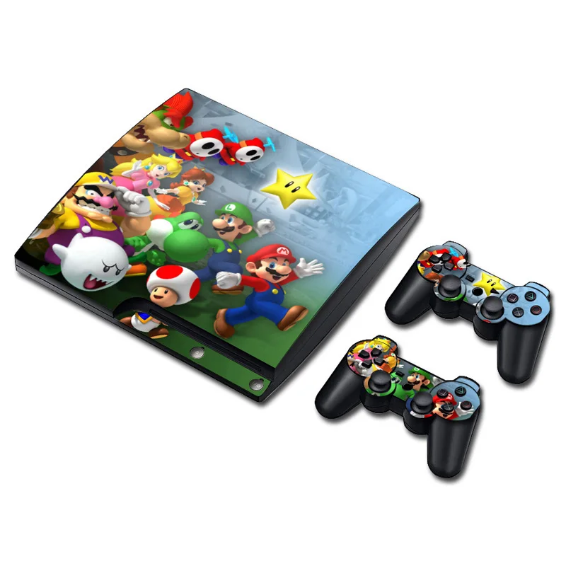 TN-PS3SLIM-0656 Высокое качество OEM для Игровые приставки 3 для PS3 тонкая консоль наклейка кожного покрова для видеоигр - Цвет: TN-PS3SLIM-0656