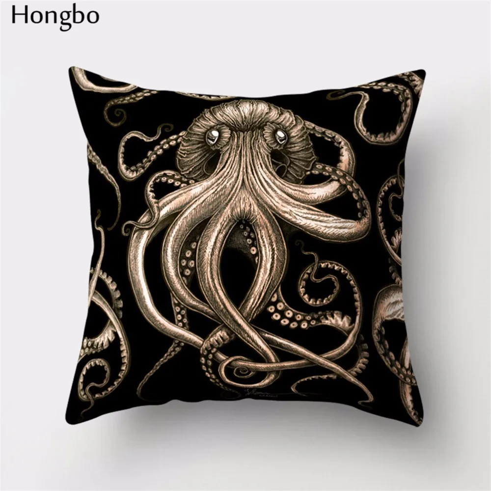Hongbo 1 шт. красочное Морское Животное осьминог наволочки для подушек для дома наволочка для подушки автомобиля Декор