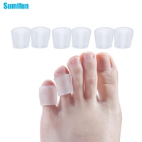 sumifun 6pieces3pairs transparent gel fingers protector corn corrector hammer toe separator foot suport d1325