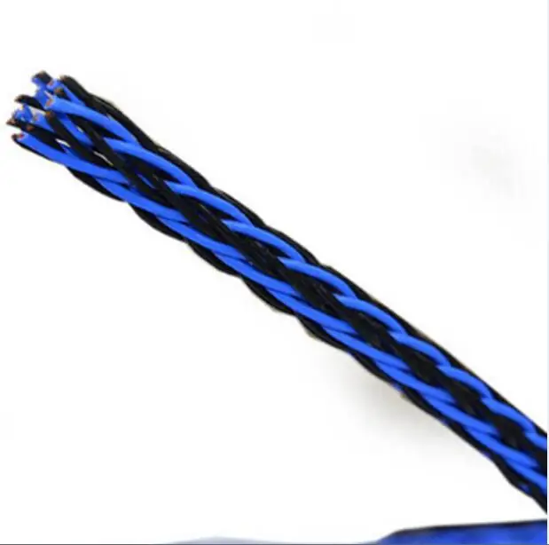 Blue 8TC twist cable OCC Copper Wire Cable for HIFI Audio Speaker Amplifier Turntable CD Player 16 Strands | Электроника