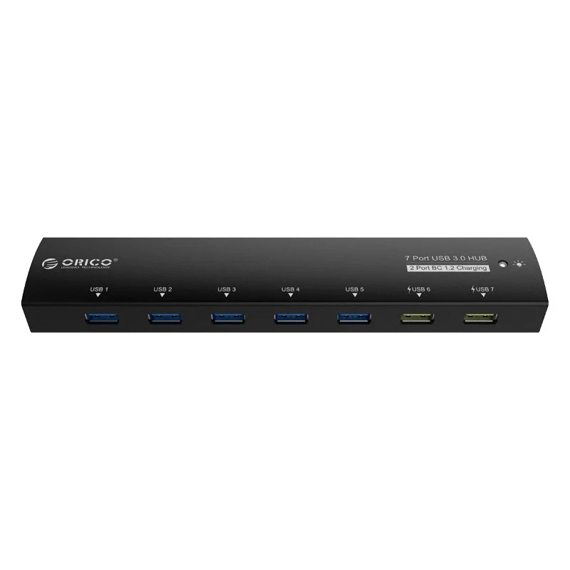 ORICO USB 3 0 концентратор 5 Гбит/с 7 портов Супер Скоростной адаптер питания