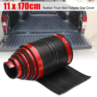 170cm universal car rear truck rubber bed tailgate gap cover sticker trim protection filler seal shield lip cap