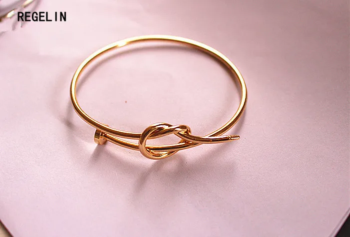 REGELIN новые браслеты Masculina Pulseira Feminina модные 3 цвета с закручивающимся узлом для