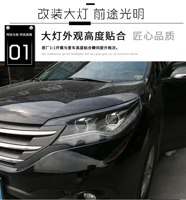 Автомобильный Стайлинг головной светильник для Honda CR-V CRV головной светильник s 2012- Головной фонарь светодиодный DRL передний светильник Биксеноновая линза ксенон HID