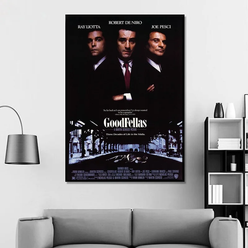 Оригинальный Goodfellas (1991) Винтаж классическое кино плакат домашний Декор стены