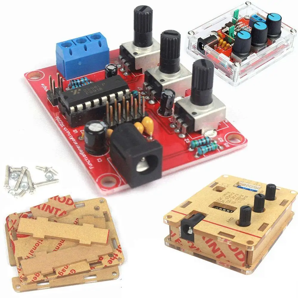 

Function Signal Generator DIY Kit Sine/Triangle/Square Output 1Hz-1MHz Signal Generator Adjustable Frequency Amplitude XR2206