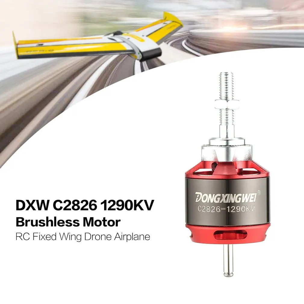 DXW C2826 2826 1290KV 2 4 S 5 мм Походный безщеточный для RC FPV Исправлена крыло беспилотный