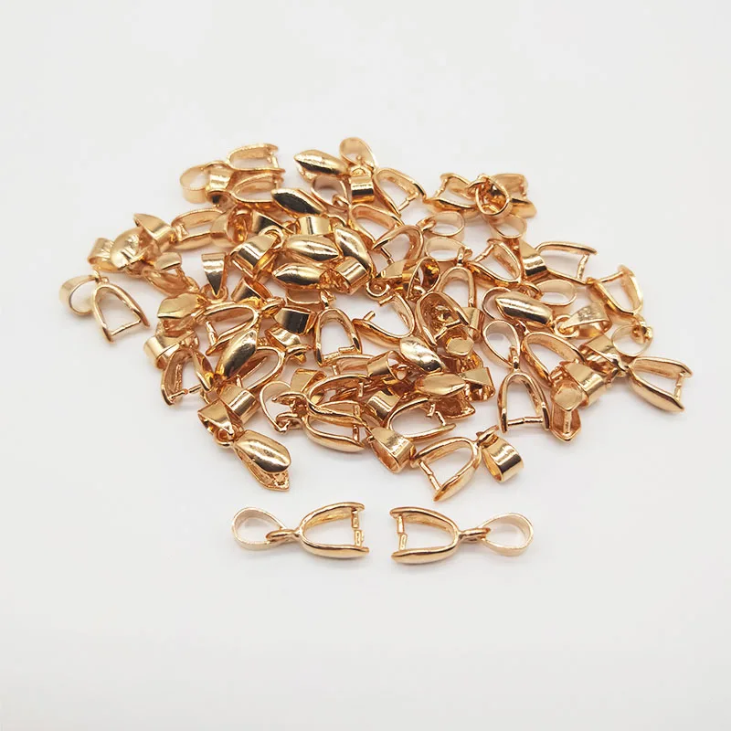 KC Gold 30 шт./упак. 4 цвета подвесной зажим застежка фиксацией подвеска-Бейл Разъемы Под Залог Бусины Ювелирные изделия Аксессуары для изготовления украшений своими руками - Цвет: KC Gold