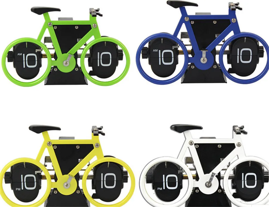 Творческие настольные часы для велосипеда офиса спальни домашнего декора