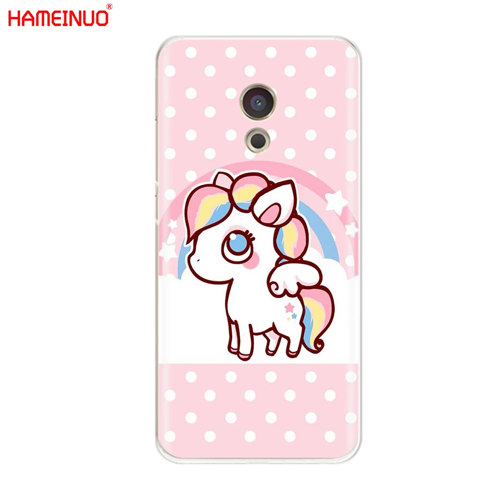 HAMEINUO милые радужные Единорог крышка чехол для телефона для Meizu M6 M5 M5S M2 M3 M3S MX4 MX5 MX6 PRO 6 5 U10 U20 note plus