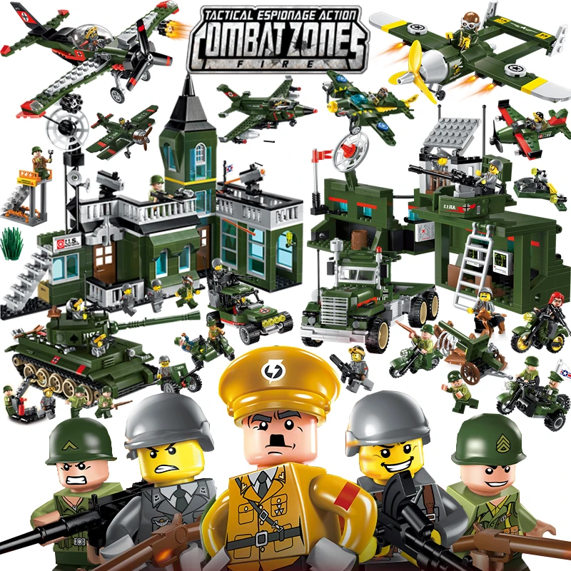 Enlighten Военная Униформа развивающие строительные блоки игрушка для детей подарок