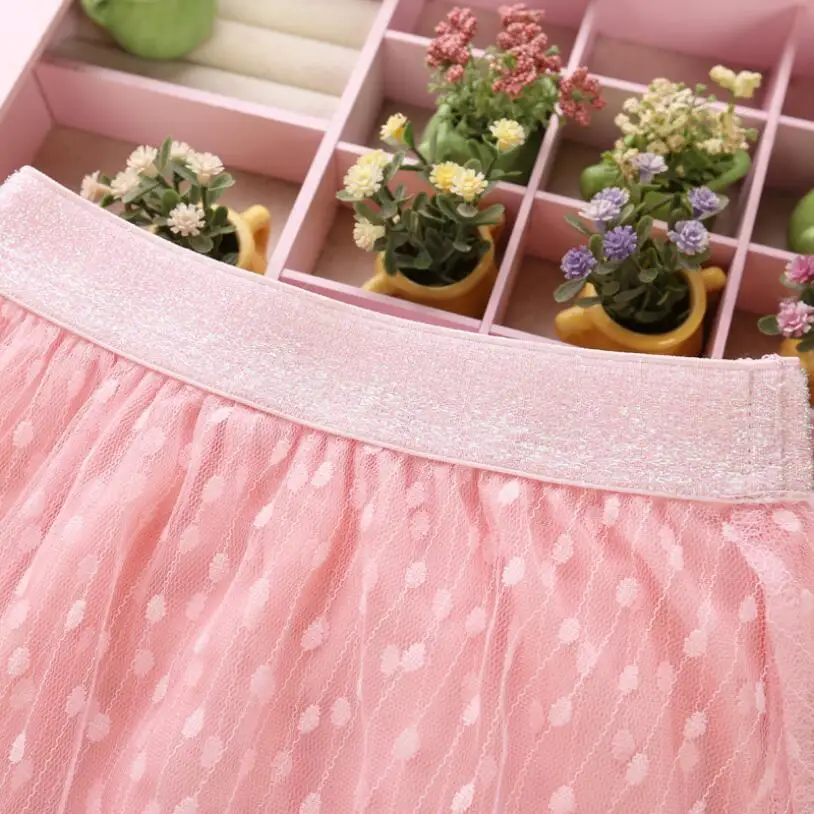 Милые детские платья в горошек с длинными Тюлевая юбка элегантные