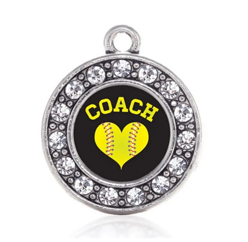 Очаровательное кольцо для софтбола тренера | Украшения и аксессуары