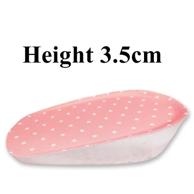 Height 3.5cm Женские стельки, увеличивающие рост, подошва из силиконового геля, подстилка для обуви, подарки для обуви, аксессуары - Цвет: Height 3.5cm