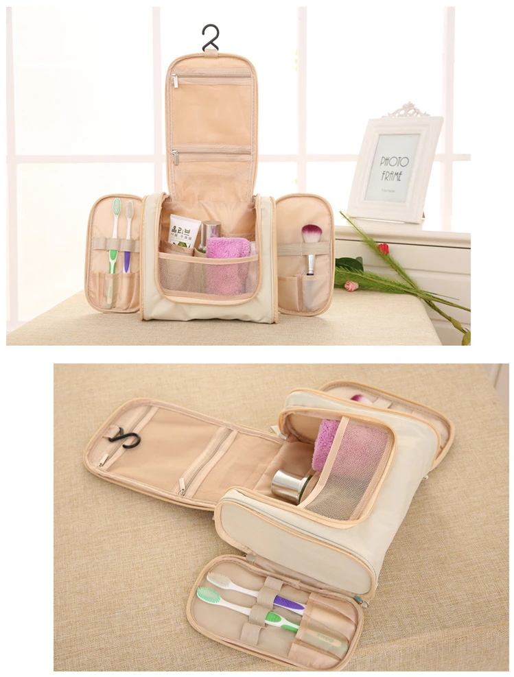 travel organizer men Shaving Makeup Bag Deluxe Cosmetic Bag women neceser beauty Toiletry bath case hanging make up Pouch Holder