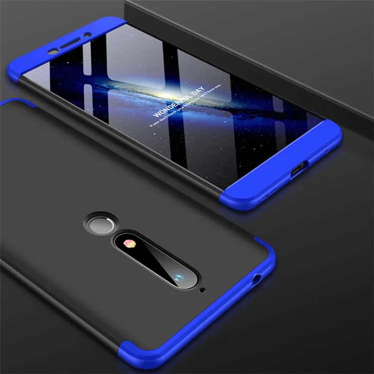 360 градусов защитный чехол для Nokia 6 чехол для телефона s Nokia 6,1 полное покрытие для Nokia 6 TA-1068 TA-1050 TA-1043 TA-1045 TA - Цвет: 9
