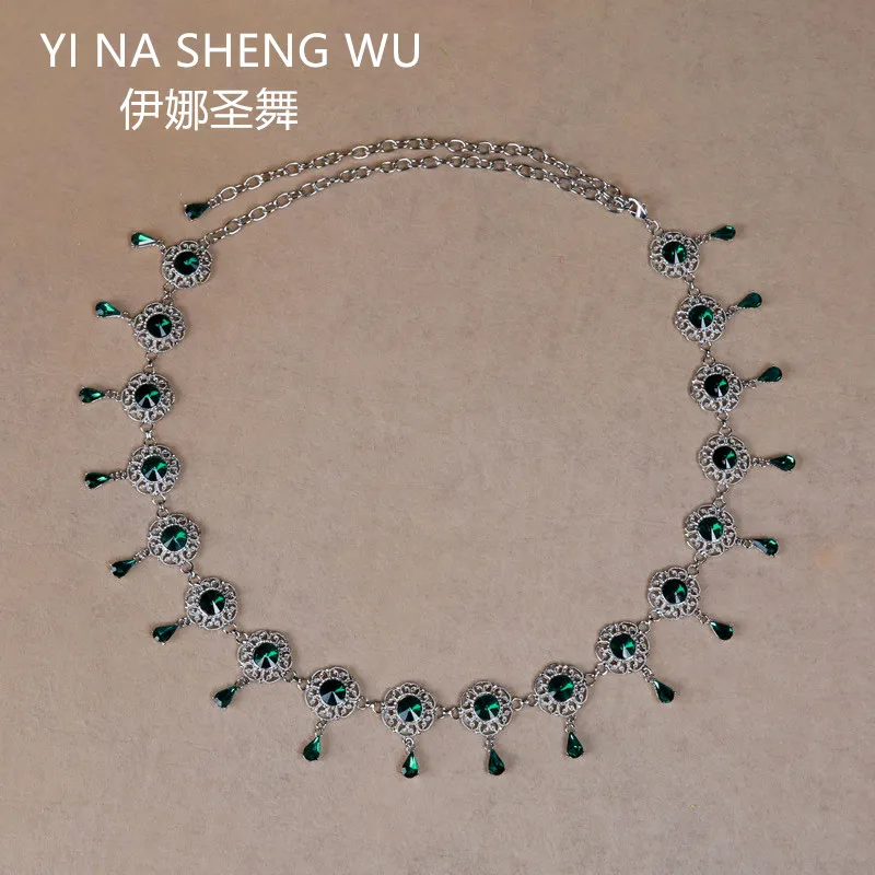 

New Lady women Belly Dance Belt Pendants Women Crystal Rhinestone Waist Chain Belt Jewelry Belly Dancing Accessories 3 Color