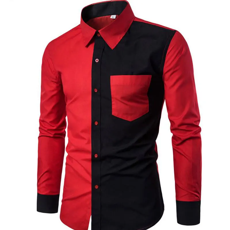 Новинка осенне зимняя Хлопковая мужская рубашка высокого качества модная черная