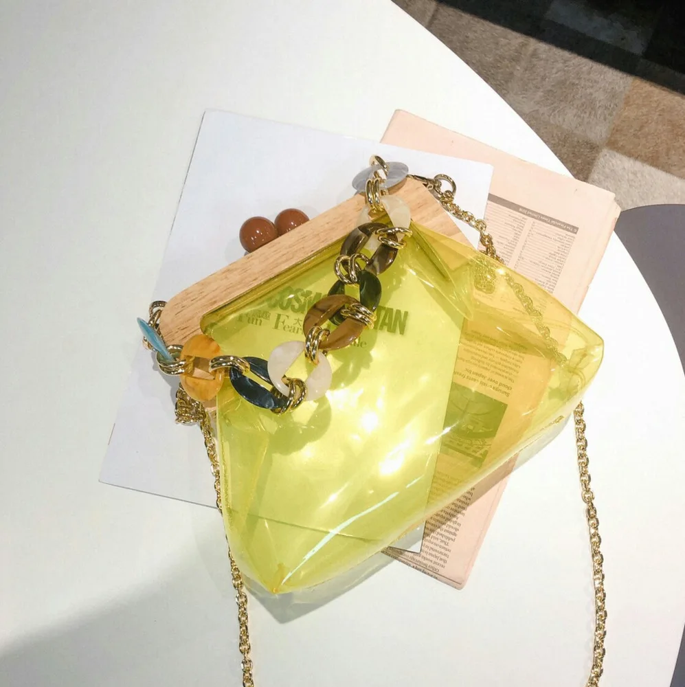 BXX Sac/2019 модные роскошные сумки женские дизайнерские акриловые деревянные клип