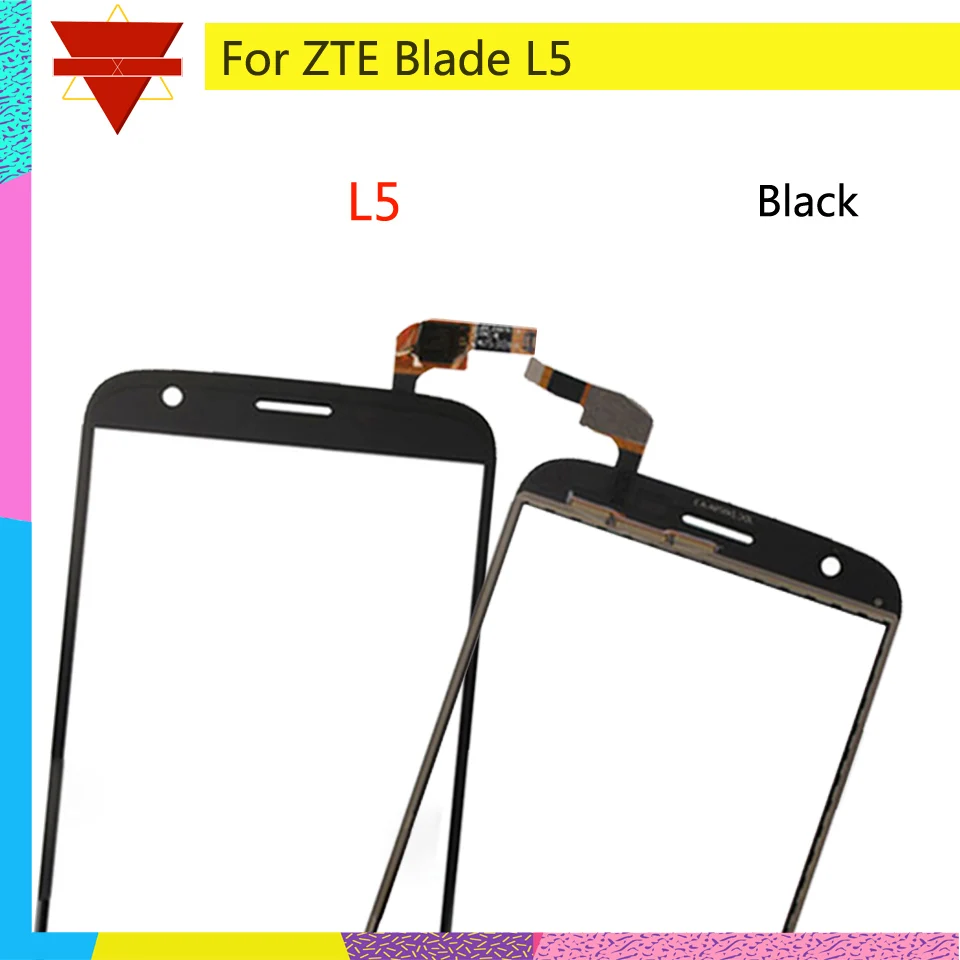 10 шт./лот сенсорный экран дигитайзер для zte Blade L5 Plus L5Plus Сенсорная панель Сенсорный