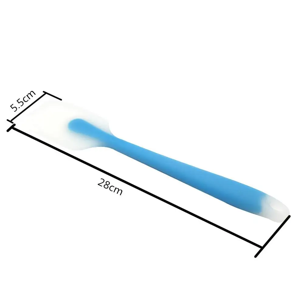 Large(Blue) Кухонные инструменты для выпечки, силиконовые лопатки для хлеба и кондитерских изделий, Миксер для крема, скребок для выпечки торта - Цвет: Large(Blue)