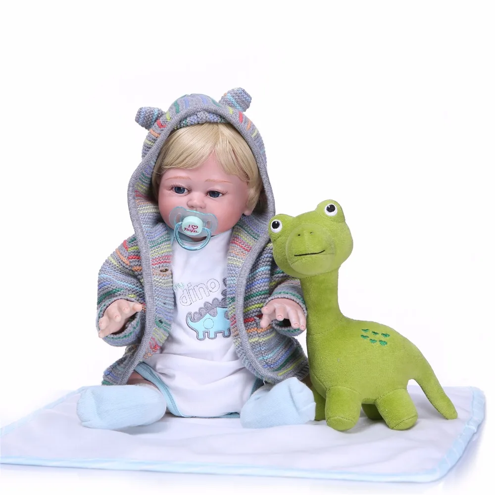 NPKCOLLECTION Реалистичная 50 см силиконовая кукла для новорожденного мальчика Модная