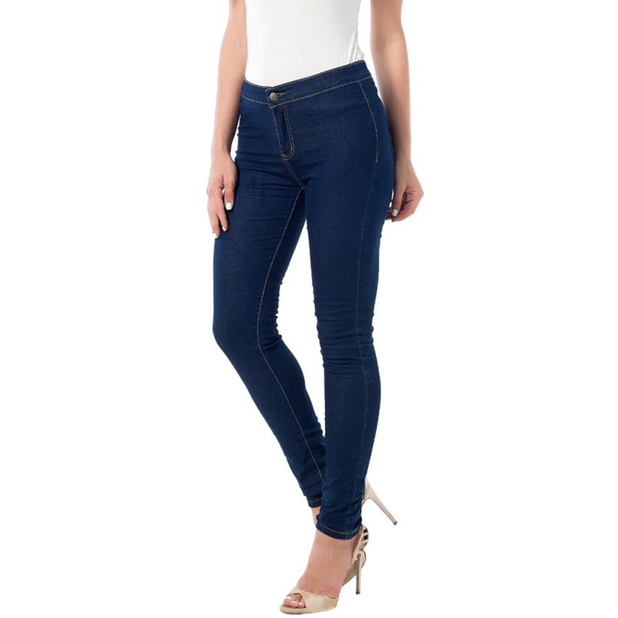 Female 2019 Women Casual Pants Skinny Elastic Full Length Zipper Fly High Waist Trousers Fashion Ladies Pencil Jeans | Женская одежда