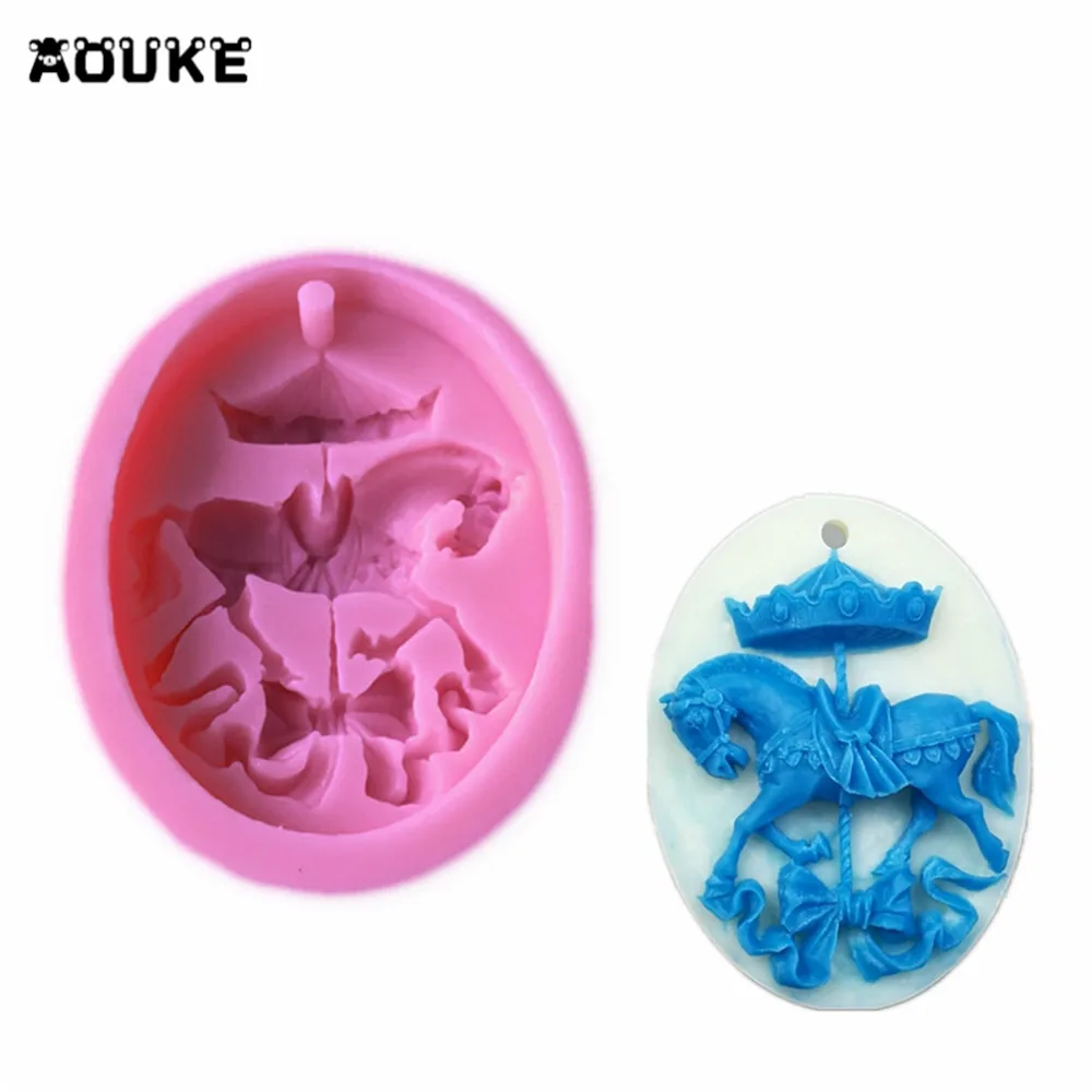 

Trojan Horse Shape Soap Fondant Cake Silicone Mould Pudding Biscuits Mold Chocolate Molds DIY Cookies Cake Decoration Tools D067